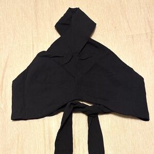 H&M Crisscross Black Halter Top - Size L